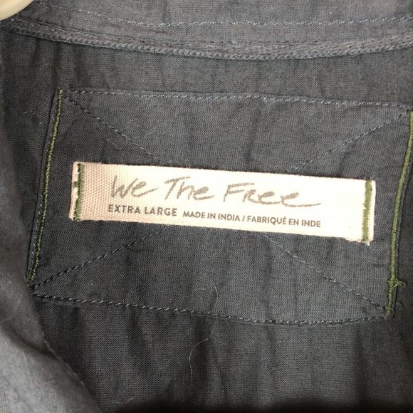 We The Free Cotton Lightweight Shirt Sz XL - Picture 4 of 10
